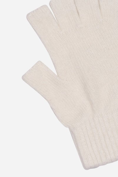 eleven market Cream Unisex Cut Gloves