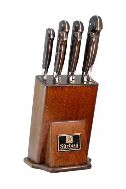 Sürbisa 61510-ym Ahşap Standlı Yöresel Mutfak Bıçak Seti 7li