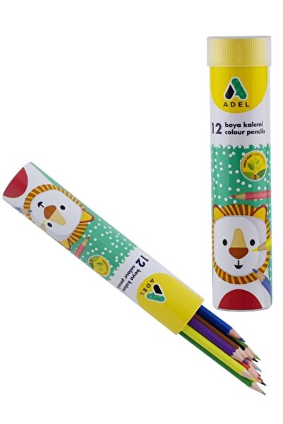 Adel قلم طلاء أنبوبي معدني 12 لون بالحجم الكامل