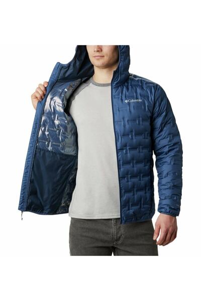 Columbia Wo 0954 Delta Rıdge Down Hooded Jacket Mavi