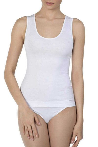 Kom Women's White Singlet Basic Thick Strap Undershirt New Season