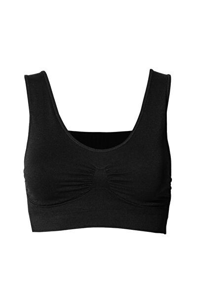 NBB 2411 Kadın Dikişsiz Kaplı Spor Büstiyer Beyaz