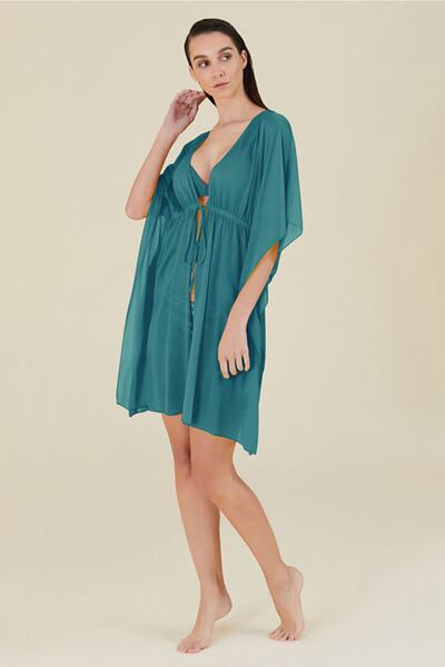 Kom Rochie scurtă de plajă Wiona - Design deschis în față