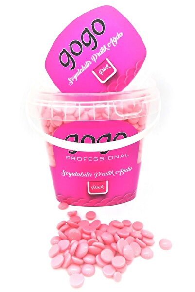 Gogo Profesyonel Soyulabilir Pratik Pembe Pudralı Hassas Ciltler Için Boncuk Ağda 250 Gr