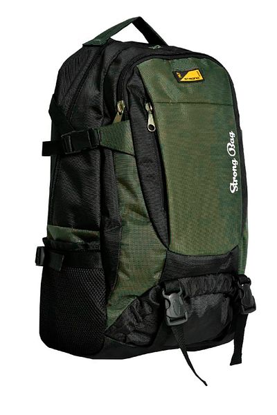 Strong Bag Μαύρο μεγάλου μεγέθους σακίδιο πλάτης Mountaineer 7-18,4 ιντσών με θήκη φορητού υπολογιστή