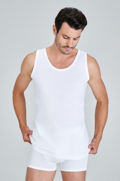 Kom 100% Cotton 4 Pack Men's Undershirt Quality Healthy Comfortable