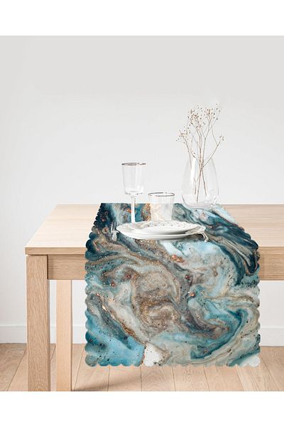 Realhomes Blue Digital Printed Runner
