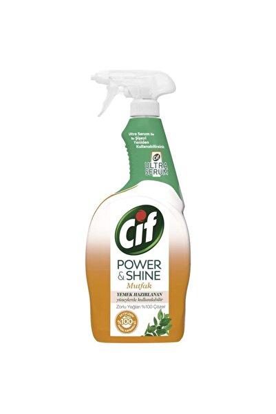 Cif Power & Shine Sprey Temizleyici Mutfak Yağ Çözücü 750 Ml 1 Adet