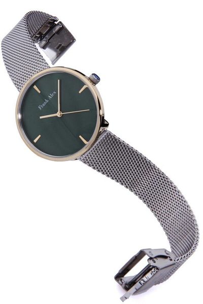 Frank Alex Women's Wristwatch Mesh Steel Cord Plain Dial