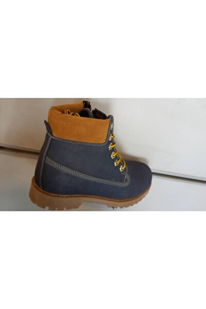 Jump 12283 Д-синій дитячий черевик на блискавці та шнурівці