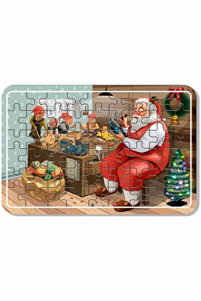 LİPYOS Çiftçi Ve Hayvanları, Oyun Zamanı, Noel Baba, Tatil Ve Deniz 54 Parça 4'lü Ahşap Puzzle Set