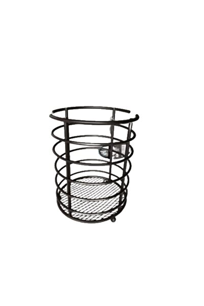 EveFix Siyah Metal Yuvarlak Kaşıklık