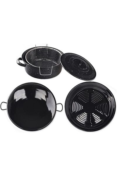 EveFix Enamel Kitchen Set Frying, Roasting and Roasting Set (3 Pieces)