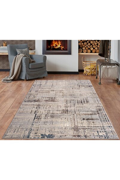 Home Dream Exess Krem Gri Modern Halı Exe003
