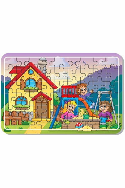 LİPYOS Park Oyun, Dinazorlar, Deniz Tatil Ve Masal Kahramaları 54 Parça 4'lü Ahşap Puzzle Set