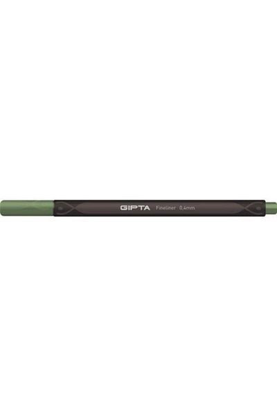Gıpta Fineliner Pen 0.4 Pine Green 12 Pieces