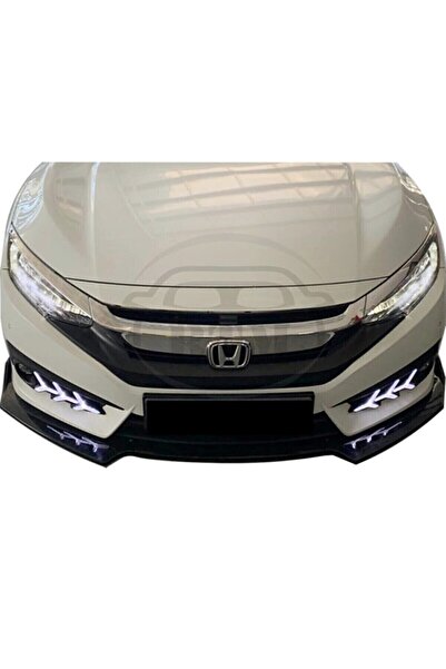 Otowinn Honda Civic Fc5 Ön Karlık 3 Parça Piano Black Tampon Lip