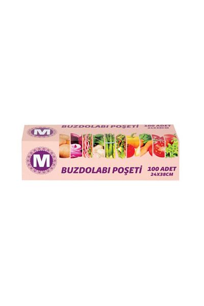 Migros 100 Pieces Refrigerator Bags - 24x38 cm