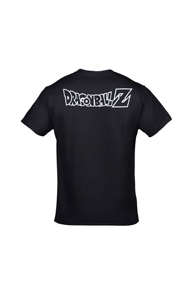 Orijin Tekstil Dragon Ball Z Anime εμπρός και πίσω με στάμπα Unisex μαύρο μπλουζάκι