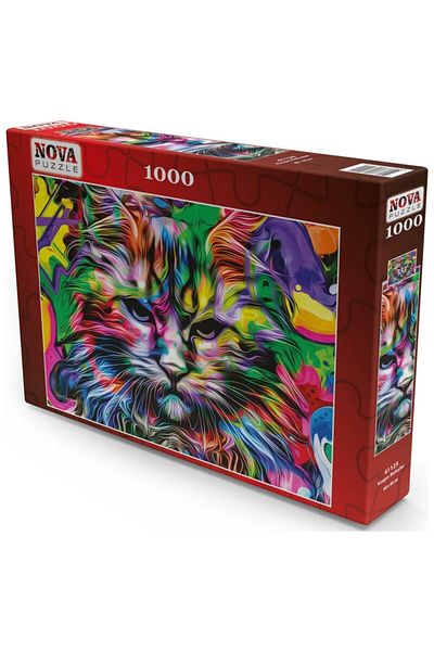 Nova Puzzle لغز نظرة غاضبة 1000 قطعة - لغز القط