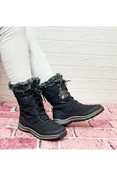 Hammer Jack Usoa Siyah Renk Paraşut Malzeme Su Geçirmez Kar Çızmesi Içi Kürkl...