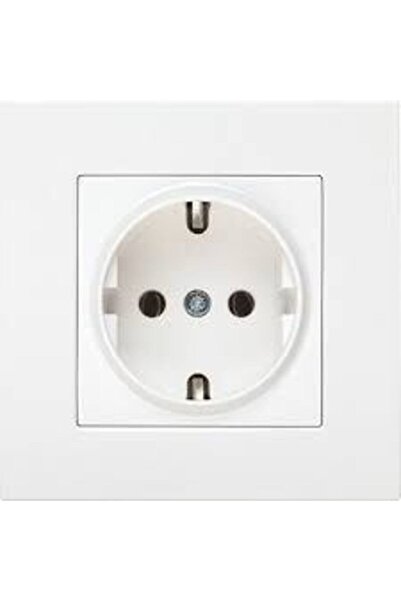 VİKO مقبس أرضي أبيض Karre