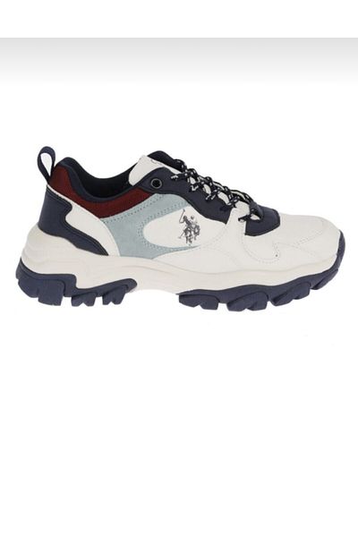 U.S. Polo Assn. Women's White Tracky Casual Sneakers