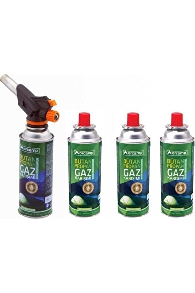 Orcamp Cx-500-227 Çakmaklı Pürmüz + 4'lü Gaz Kartuşu