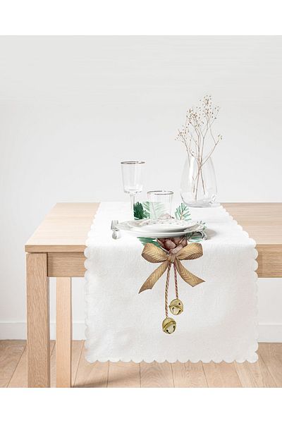 Realhomes Alergăr decorativ cu temă de cristal imprimat digital cu desen de con