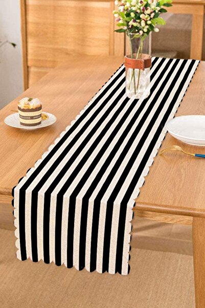 Realhomes Alergator decorativ cu dungi albe negre