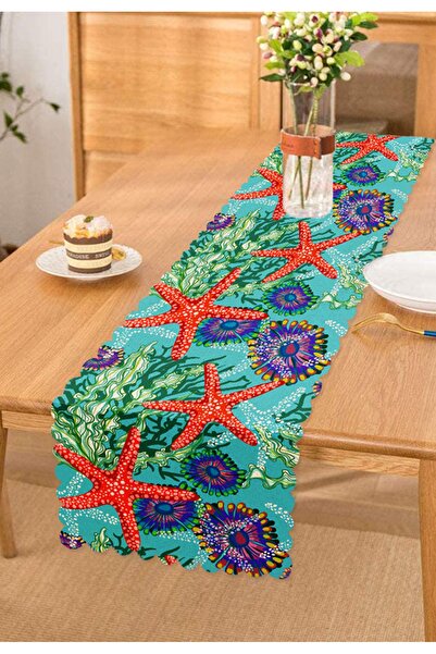 Realhomes عداء بتصميم خاص مطبوع عليه نجوم البحر الحديثة ثلاثي الأبعاد