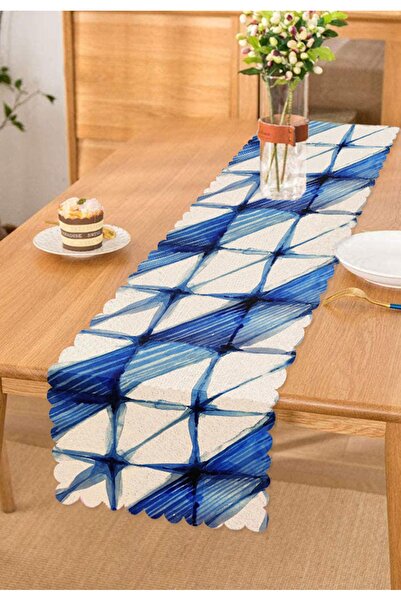 Realhomes Geometrijski dekorativni trkač sa digitalnim štampanjem i vodenim b...