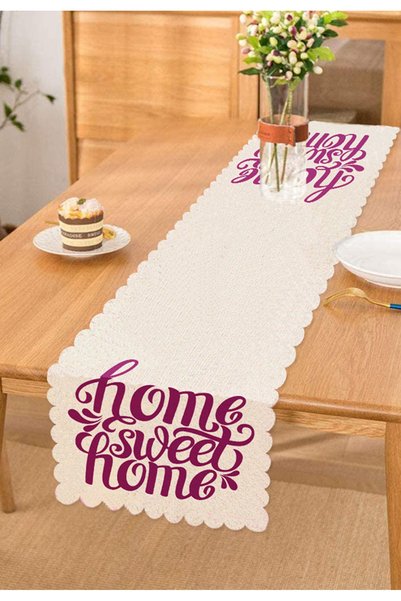 Realhomes Lilac Home Sweet Home Digitalno štampani trkač