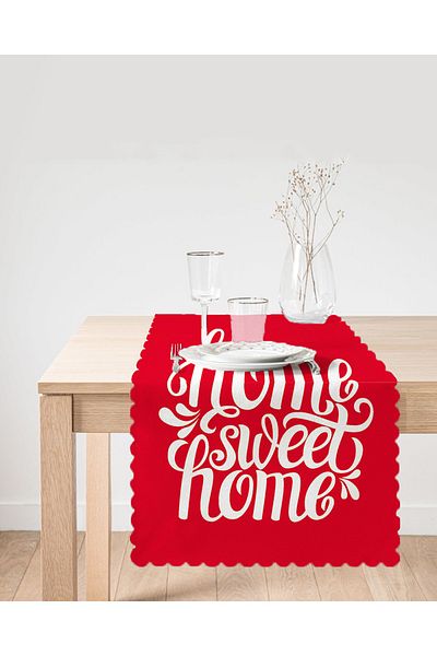 Realhomes Home Sweet Home Digital Printed Decorative Runner