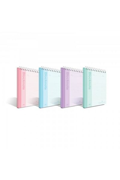 Faber Castell A5 4 قطع 80 سطرًا من دفتر الملاحظات الملون باستيل