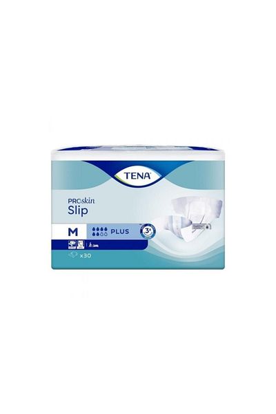 TENA Slip 6 Drops Proskin Medium Size Medium Waistband Patient Diapers 1 Pack of 30