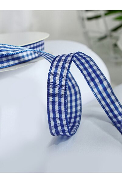 E Elmas شريط منقوش باللون الأزرق الداكن (1 سم - 5 م)