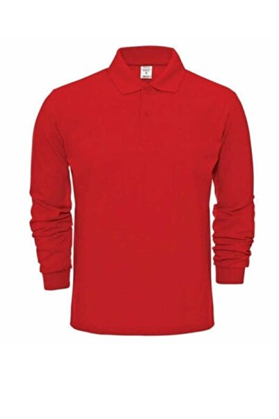 Genel Markalar Unisex Uzun Kollu Polo Yaka T-Shirt