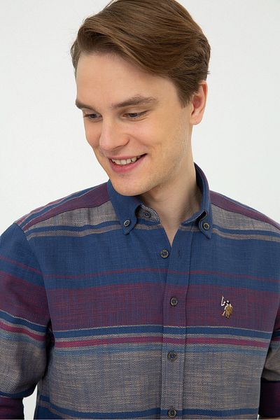 U.S. Polo Assn. Мъжка риза в тъмносиньо