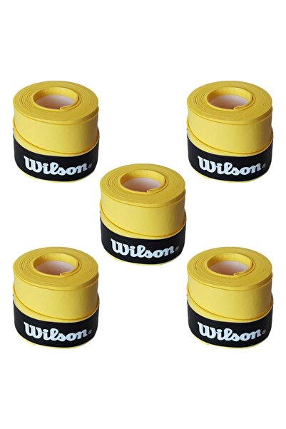 Wilson Comfort Bowl O'grips 5 Adet Grip, Tenis Raketi Gribi Sarı