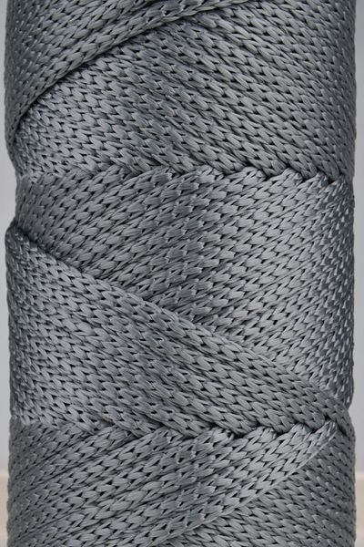 SENSY Premium Polyester Macrame Rope 5 Mm Pp Cord Set of 2 Gray, Jumbo Rope, Macrame, Charger, Bag Rope