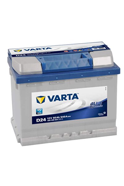 Varta D24 60ah (amper) Akü Blue Dynamıc Düz Kutup Standart Akü