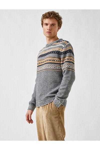 Koton Wool Jacquard Sweater