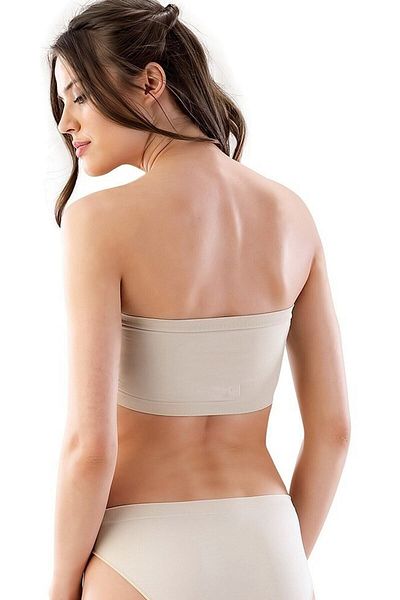 Emay Νέα σεζόν - Άνευ ραφής Strapless Soprcu Bustier - Χρώμα δέρματος