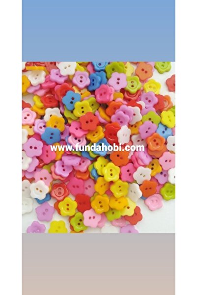 fundahobi 12 Mm Çiçek Reçine Düğme