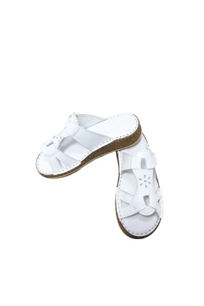 KAPAR Papuci din piele cu velcro lateral