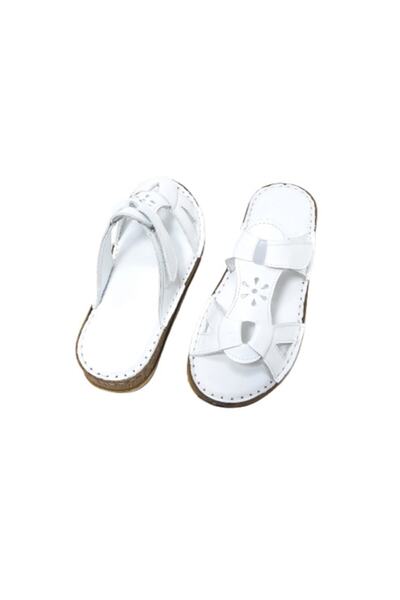 KAPAR Papuci din piele cu velcro lateral