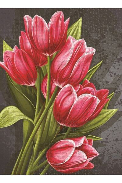 Nova Puzzle Nova 1000 Parça Kırmızı Laleler Puzzle