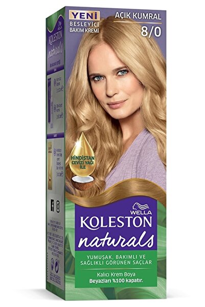 wella koleston Koleston Naturals Saç Boyası 8 0 Açık Kumral