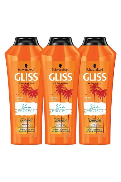 Gliss Sun Protect 360 ml Sun Protection Shampoo - Pack of 3